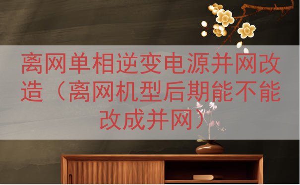离网单相逆变电源并网改造（离网机型后期能不能改成并网）