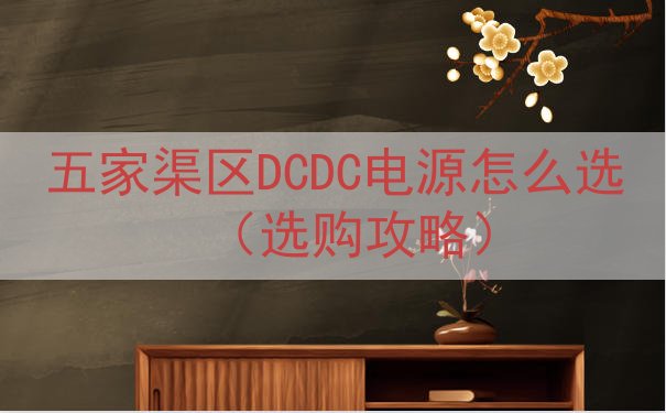 五家渠区DCDC电源怎么选（选购攻略）